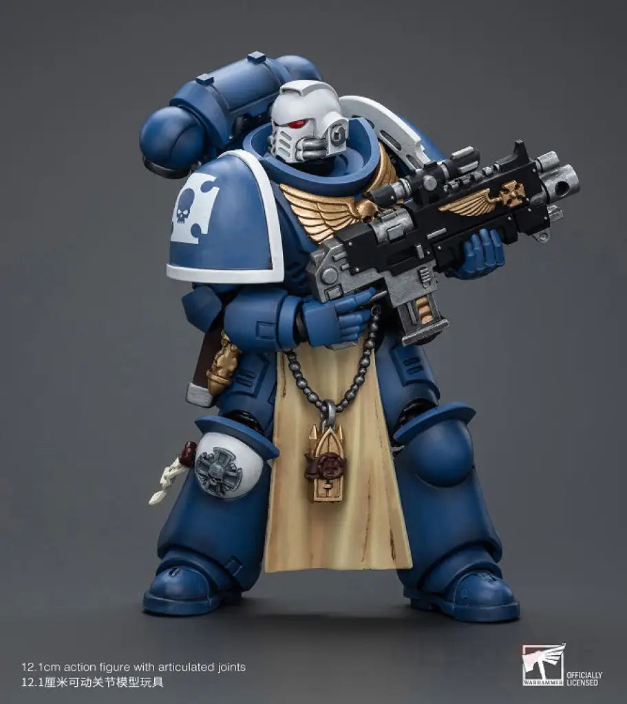 HiPlay JoyToy Warhammer 40k – Ultramarines Sternguard Veteran Con Auto Bolt Rifle, Figura 1:18 Da Collezione (120 Mm).