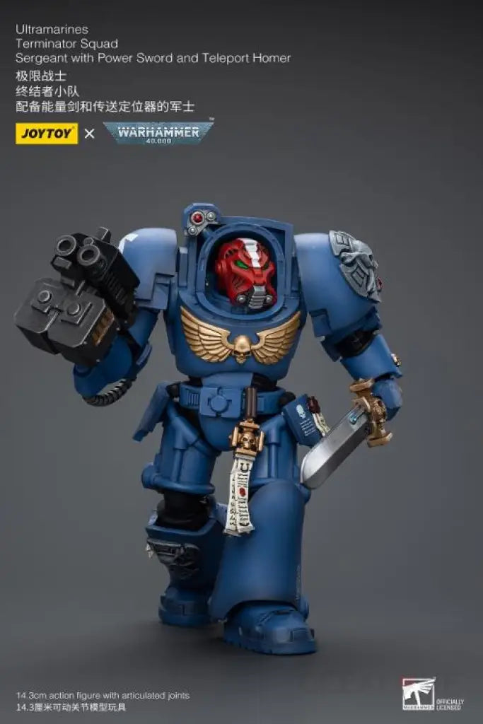 Ultramarines Terminator Squad Sergeant with Power Sword and Teleport Homer Action Figure