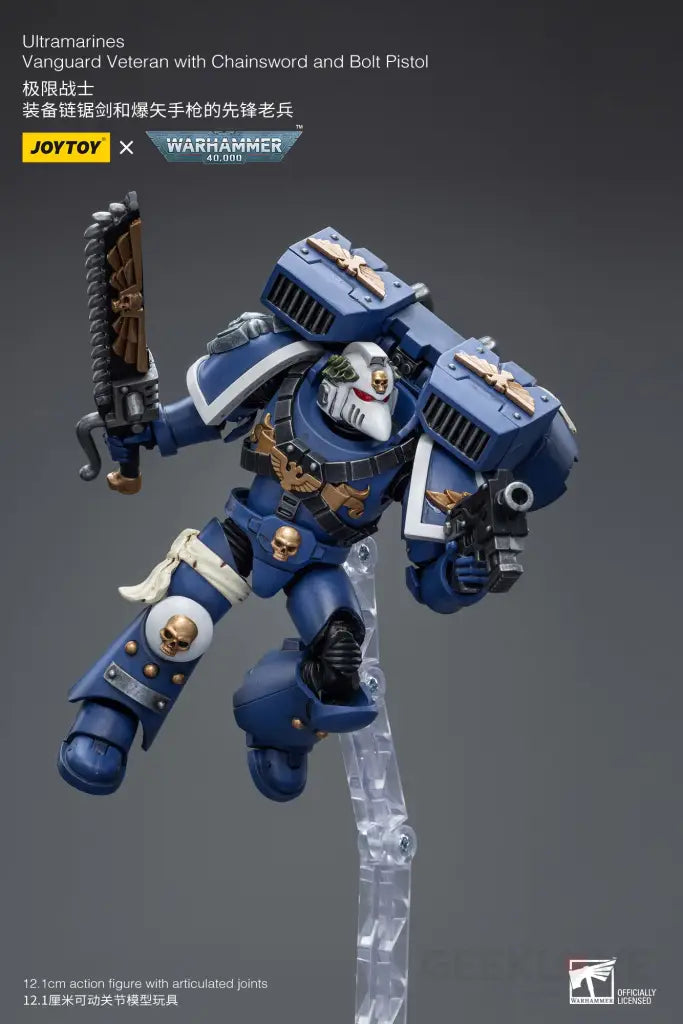 Ultramarines Vanguard Veteran With Chainsword And Bolt Pistol Action Figure