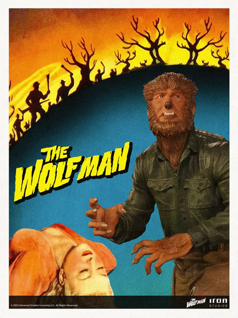 Universal Monsters The Wolf Man Deluxe Art Scale 1/10 Statue - GeekLoveph