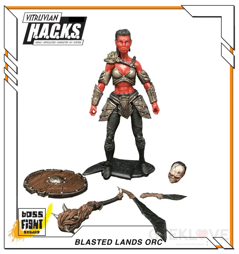Vitruvian H.A.C.K.S. SERIES 3 -Blasted Lands Orc - Orc Ravager