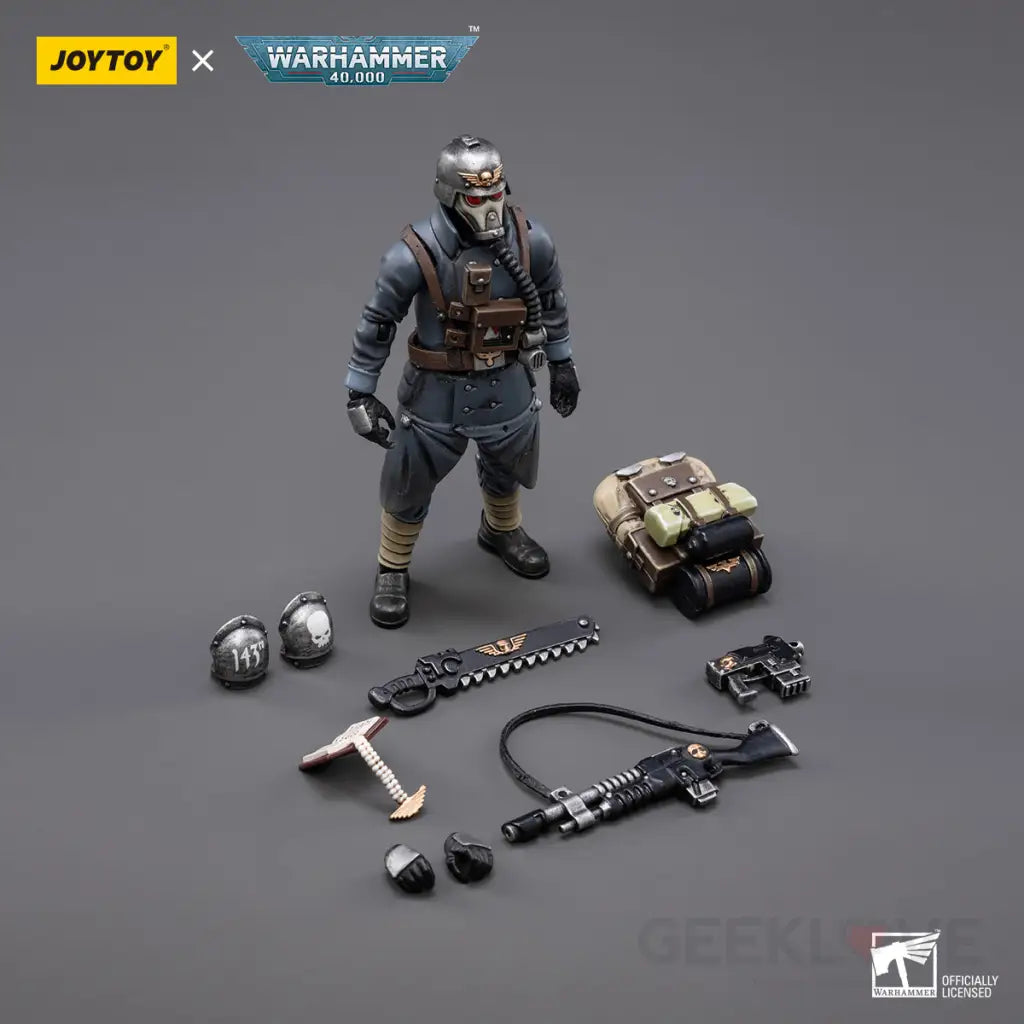 Warhammer 40K Astra Militarum Death Korps Of Krieg Veteran Squad Sergeant (Reproduction 2025)