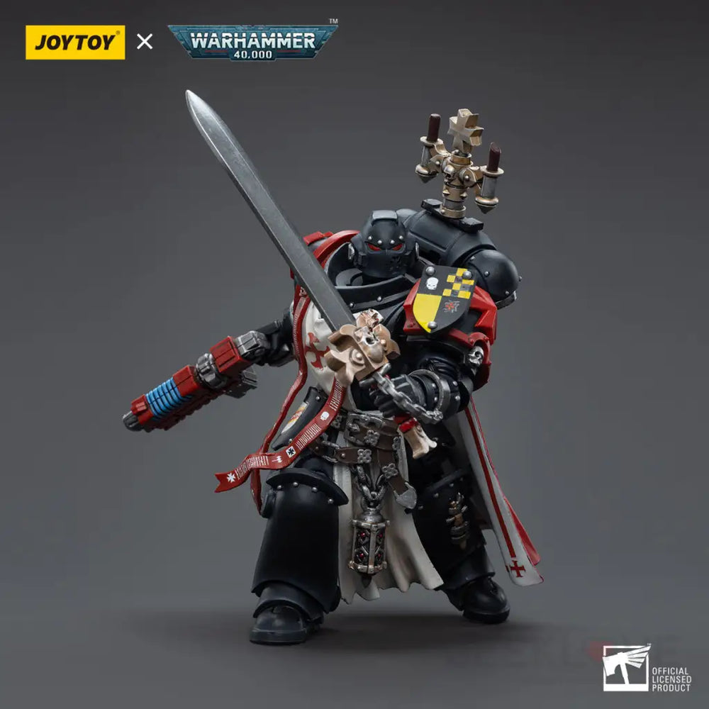 Warhammer 40k Black Templars Sword Brethren Brother Lombast 1/18 Scale Action Figure Pre Order Action Figure