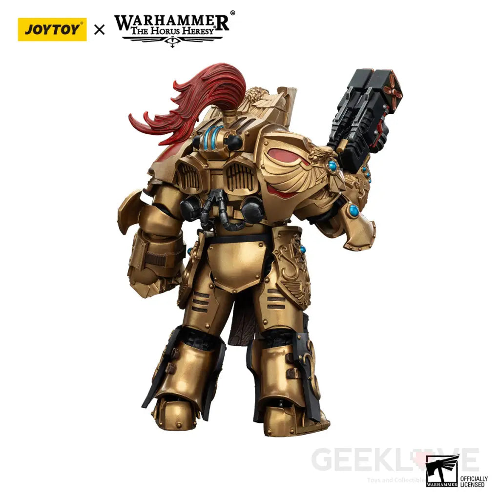 Warhammer 40K Legio Custodes Aquilon Terminator Squad With Twin-Linked Adrathic Destructor Action