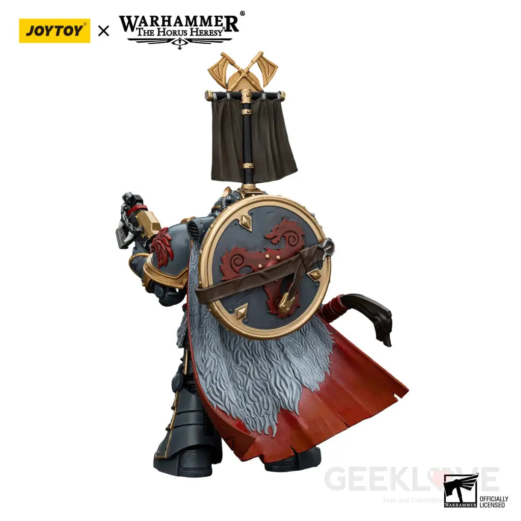 Warhammer 40k Space Wolves Legion Praetor with Power Axe and Combat Shield Action Figure