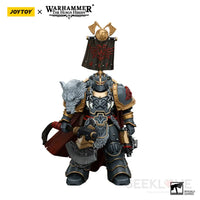 Warhammer 40k Space Wolves Legion Praetor with Power Axe and Combat Shield Action Figure