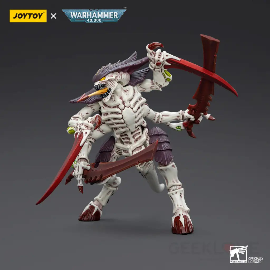 Warhammer 40K Tyranids Hive Fleet Leviathan Tyranid Warrior with Bonesword 1/18 Scale Action Figure Action Figure