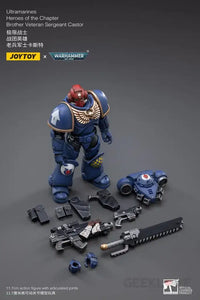 Warhammer 40K Ultramarines Heroes of the Chapter Brother Veteran Sergeant Castor Action Figure
