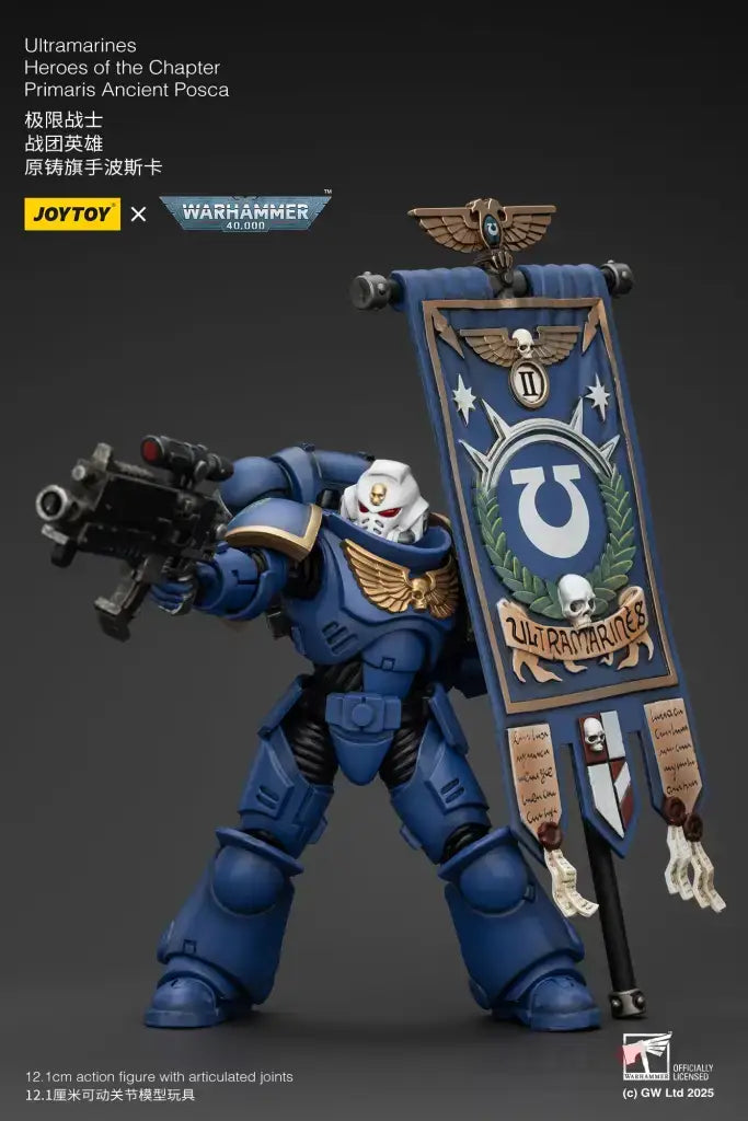 Warhammer 40K Ultramarines Heroes of the Chapter Primaris Ancient Posca Action Figure