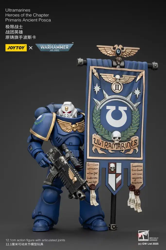 Warhammer 40K Ultramarines Heroes of the Chapter Primaris Ancient Posca Action Figure