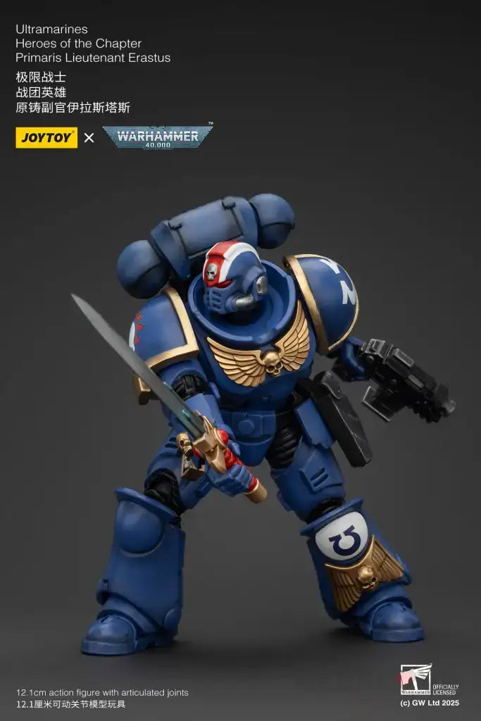 Warhammer 40K Ultramarines Heroes of the Chapter Primaris Lieutenant Erastus Action Figure
