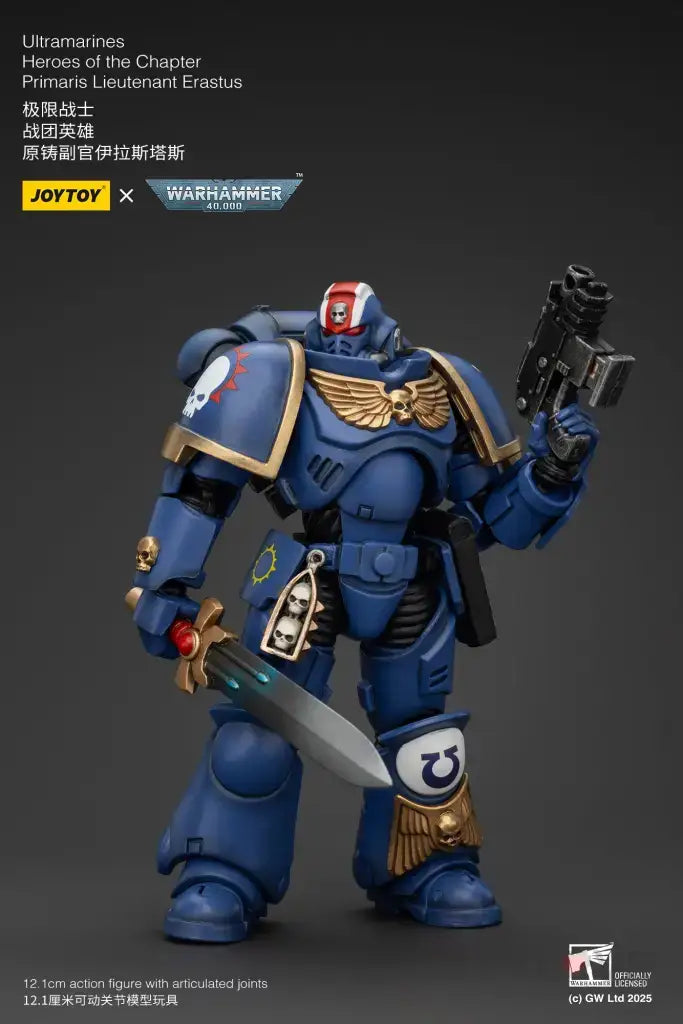 Warhammer 40K Ultramarines Heroes of the Chapter Primaris Lieutenant Erastus Action Figure