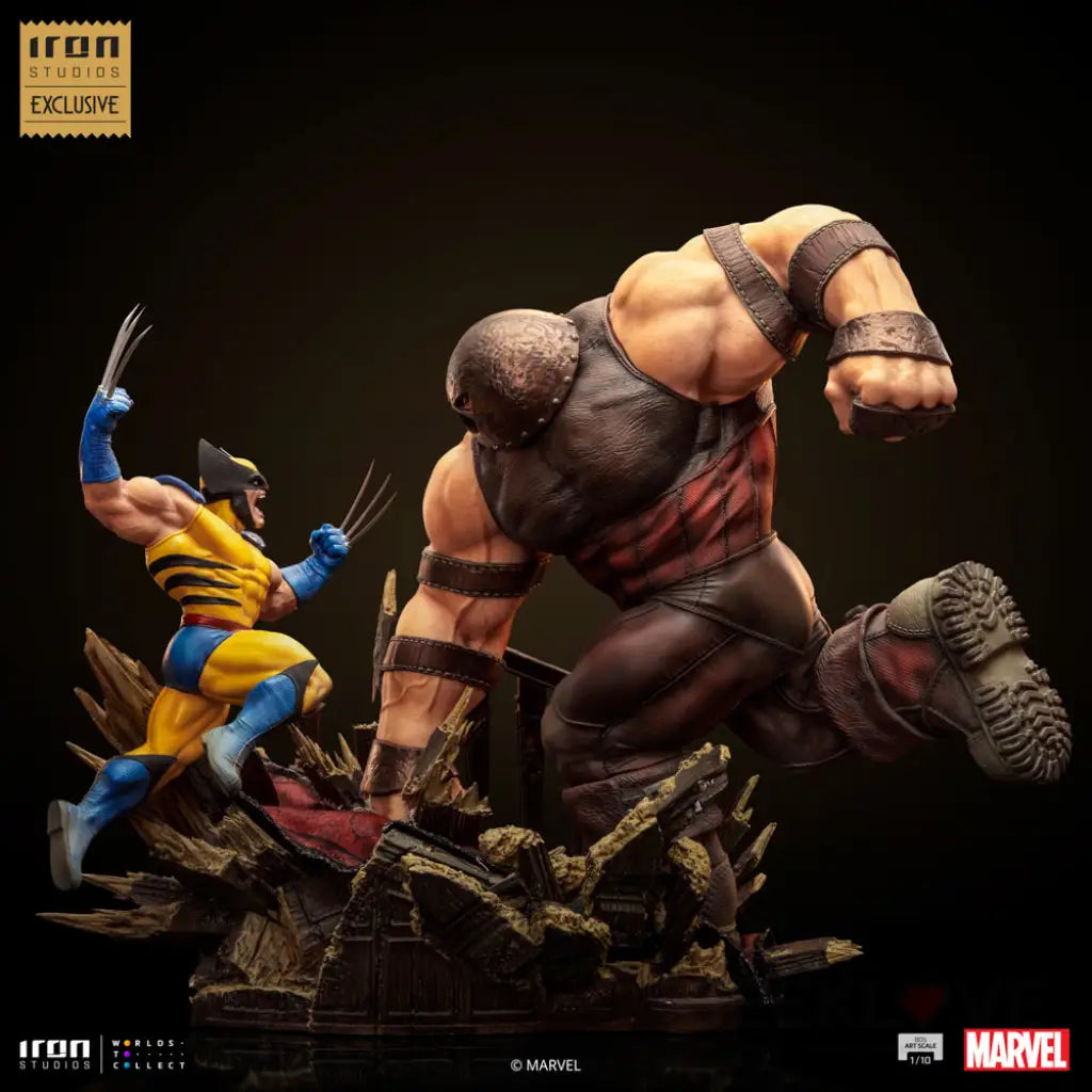 Wolverine Vs Juggernaut Marvel Exclusive Bds Art Scale 1/10 Figure