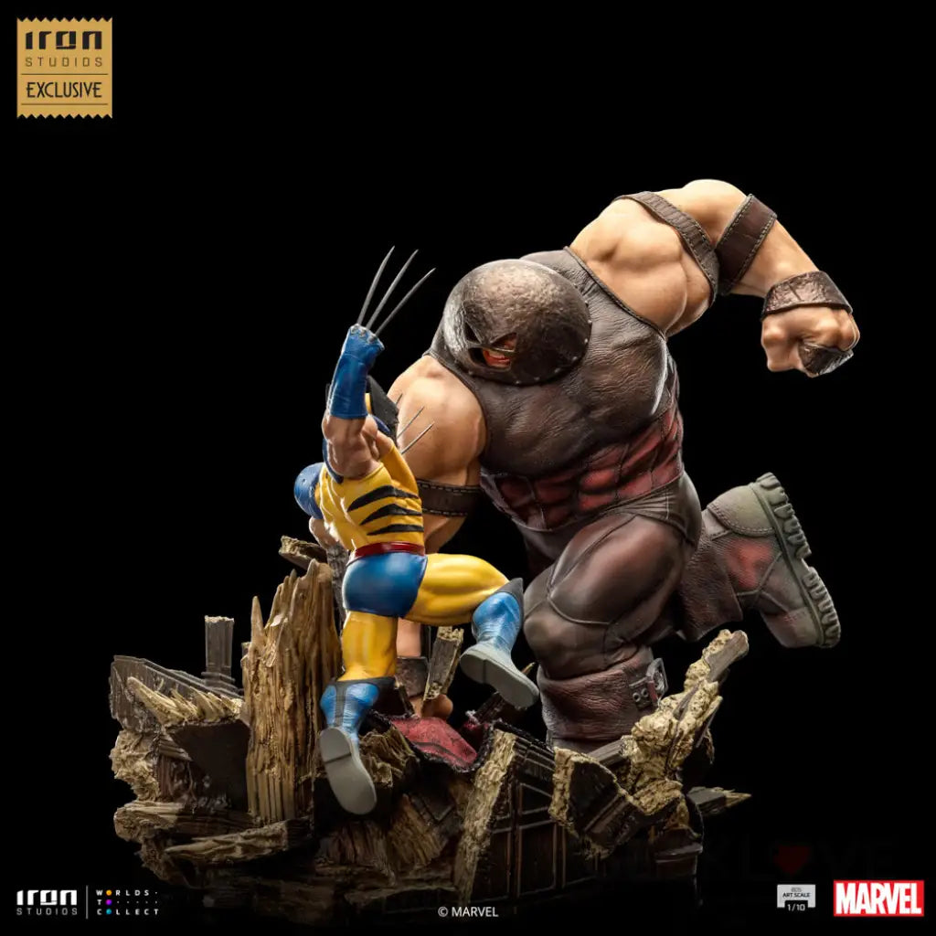 Wolverine Vs Juggernaut Marvel Exclusive Bds Art Scale 1/10 Figure