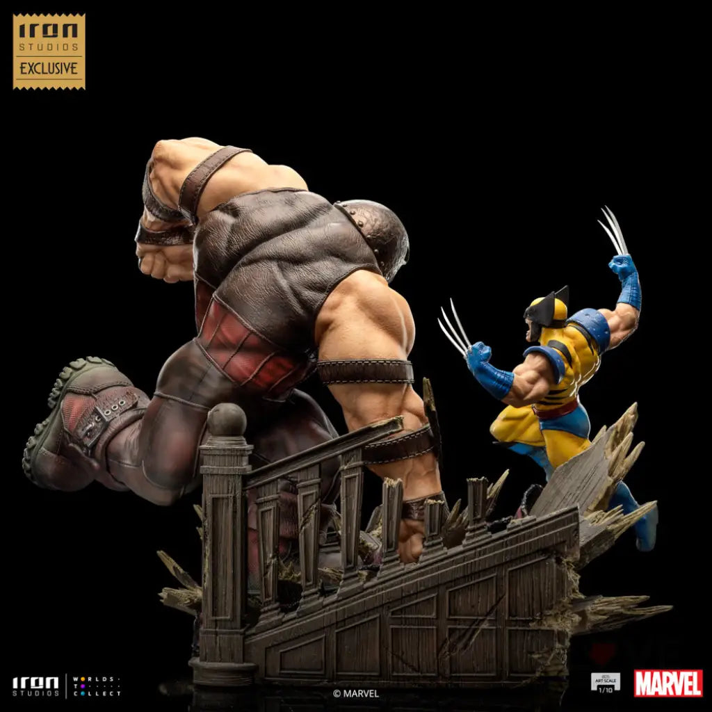 Wolverine Vs Juggernaut Marvel Exclusive Bds Art Scale 1/10 Figure