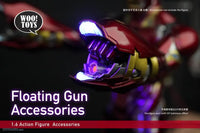 WOOTOYS: 1/6 Floating Gun Accessories Package with UV Light Hand Guns Set - GeekLoveph