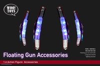 WOOTOYS: 1/6 Floating Gun Accessories Package with UV Light Hand Guns Set - GeekLoveph