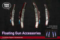 WOOTOYS: 1/6 Floating Gun Accessories Package with UV Light Hand Guns Set - GeekLoveph