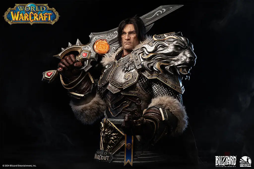 World Of Warcraft Varian Wrynn Life Size Bust Bust