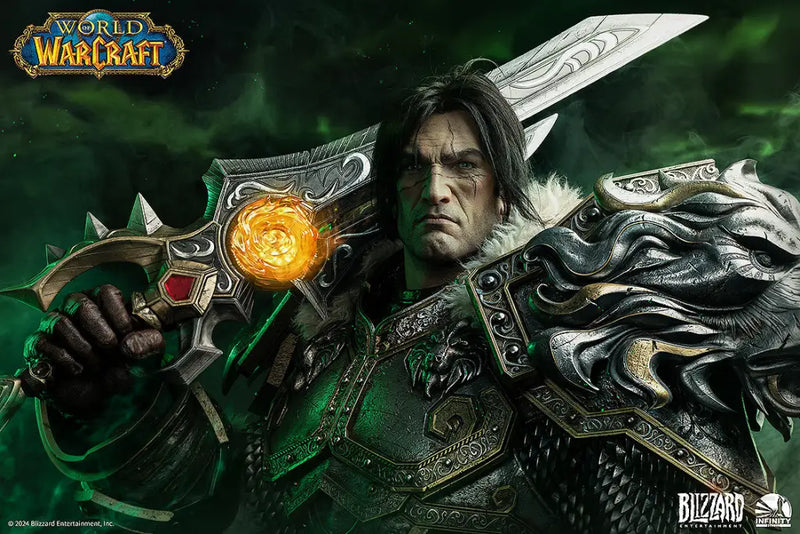 World of Warcraft Varian Wrynn life size bust