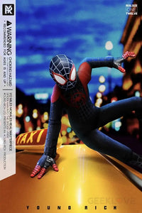 Youngrich Toys - Black Battle Shirt Normal Edition: Spider-Man Parallel World Miles 1/12 - GeekLoveph